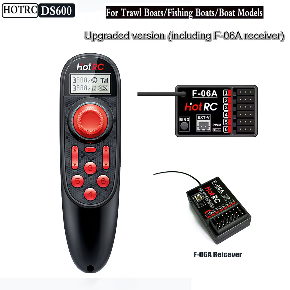 Fishing Boat Trailer - HOTRC DS600 무선 원격 제어 업그레이드